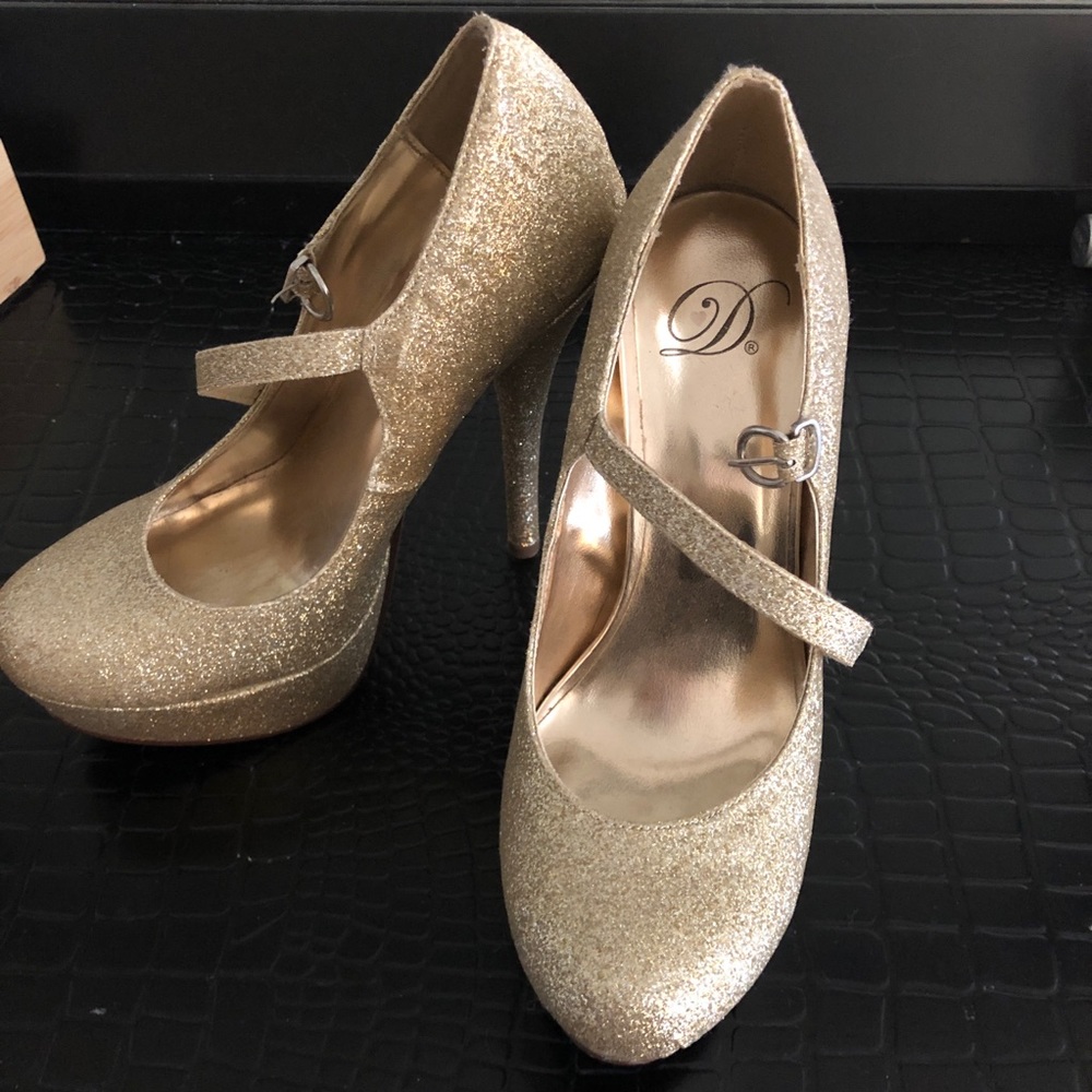 Sparkly high heels